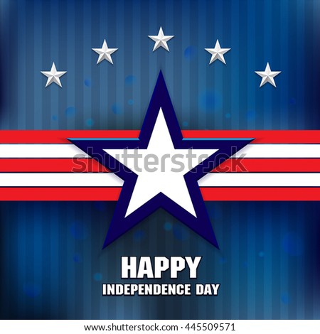 happy independence day abstract background with star Royalty-Free Stock Photo #445509571