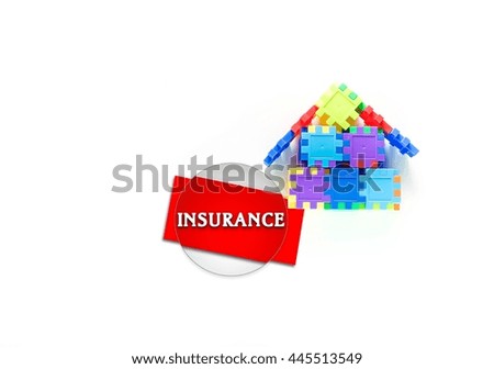 Colorful house puzzle- Real Estate concept