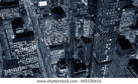 new york city skyline cityscape background. urban metropolis landmarks scenery. business office district   