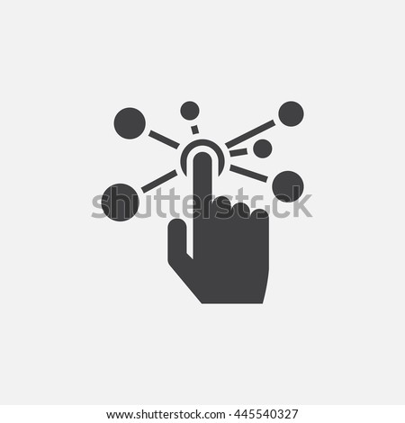 interactive interface solid icon, vector illustration, pictogram isolated on white
 Royalty-Free Stock Photo #445540327