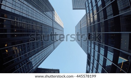 new york city skyscraper buildings background. modern real estate apartments architecture scenery. investment business concept