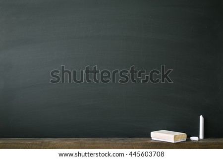 Clean chalk board for background. picture for educational or business background.