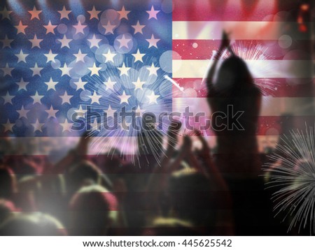 american flag background, 4th of july 