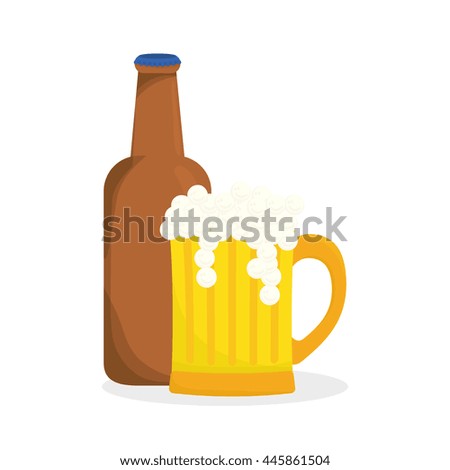 Beer concept with icon design, vector illustration 10 eps graphic.