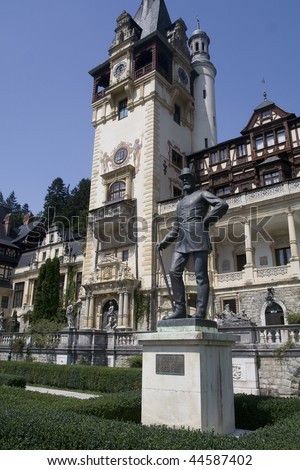 Romania King Carol Palace called Peles from Sinaia