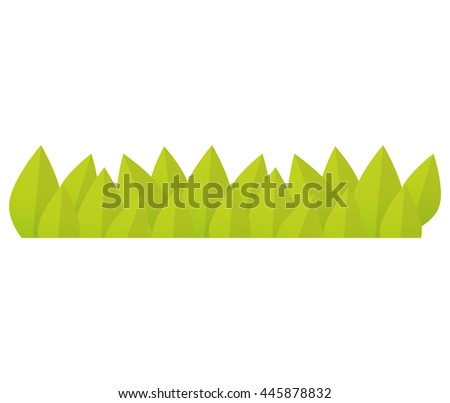 green grass on white background,, nature icon