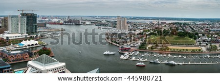 Baltimore Maryland homes Harbor view panorama