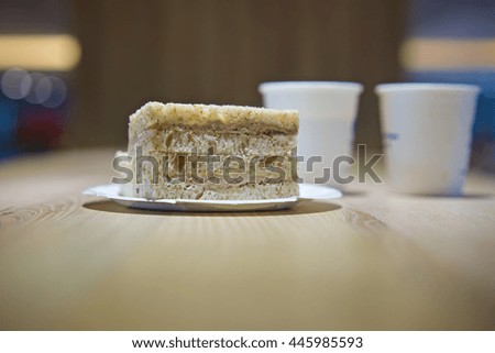 Sandwich cheese and tuna, selective focus