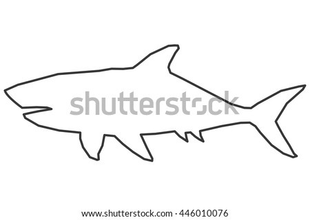 shark outline icon