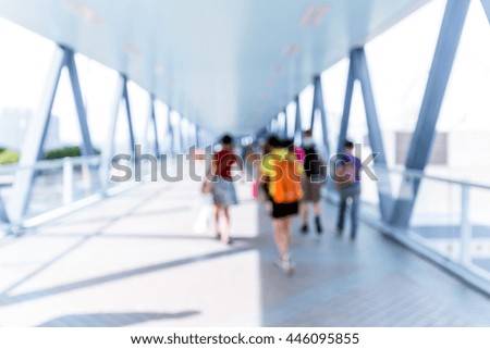 blur footbridge background 