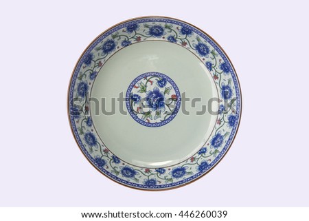 Ordinary ceramic dish. 