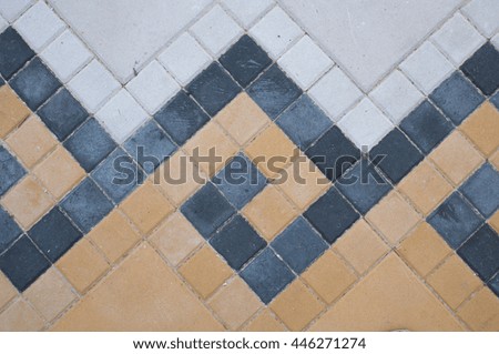 tile ornament, paving slabs

