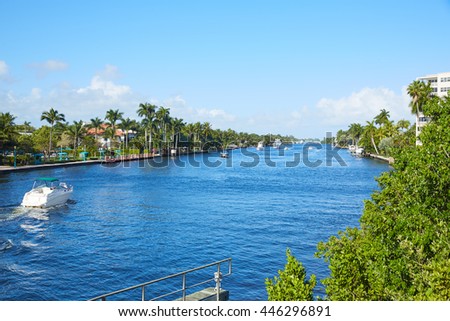 Del Ray Delray beach Gulf Stream in Florida USA Royalty-Free Stock Photo #446296891