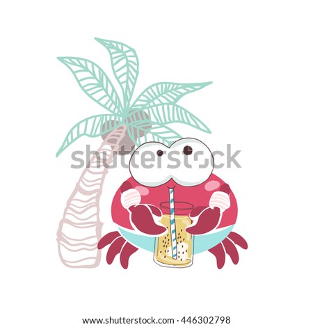 crab with smoothie