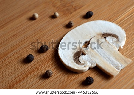 Slice of mushroom