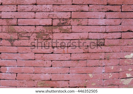 Red Brick texture with scratches and cracks