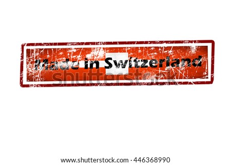 Rubber stamp with text Made in switzerland icon isolated on white background. switzerland flag.grunge flag.Swiss.