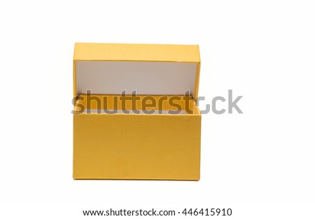 yellow box for decorate or keep something