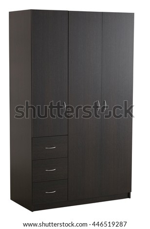 Wardrobe isolated on white background. Include clipping path. Royalty-Free Stock Photo #446519287
