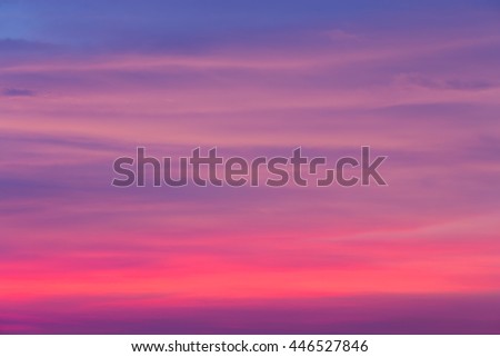 Natural sky and cloud close up sunset tone background
