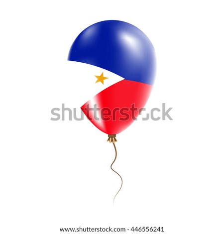 Philippines balloon with flag. 