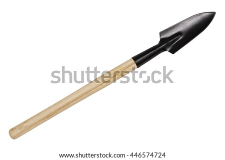 The garden tool a shovel. Isolated on a white background