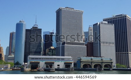 Lower Manhattan Skyline in New York City