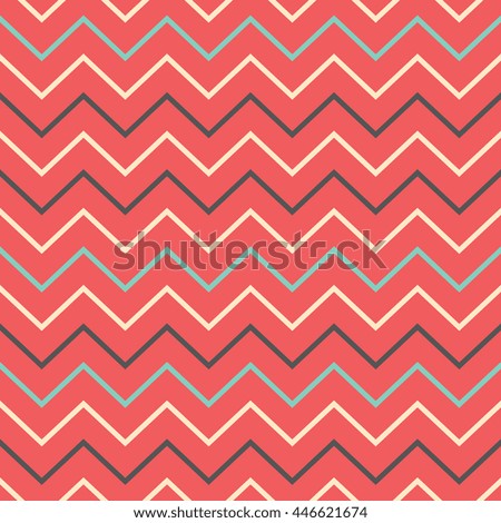 Seamless wavy stripes pattern. Vector repeating texture.