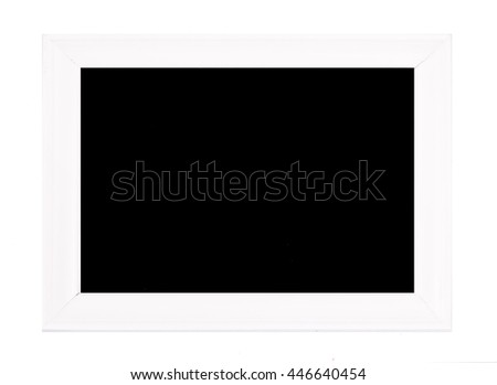 White frame with dark color in isolated