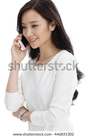 Business woman call