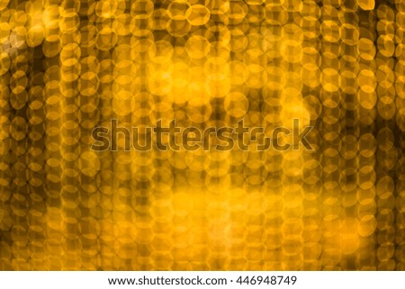 Abstract golden bokeh light background 