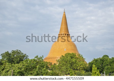 Phra Pathom Ched Pagoda at Thailand at Nakhon Pathom thailand 