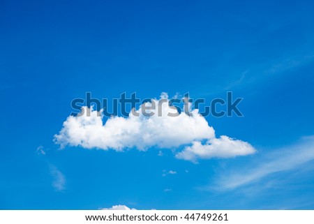 colorful bright blue sky background