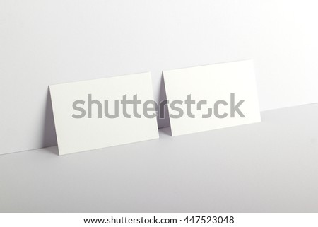 Photo of business cards. Business cards Template for branding identity. Business cards For graphic designers presentations and portfolios