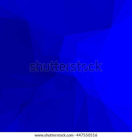 Geometrical triangular background.Blue color