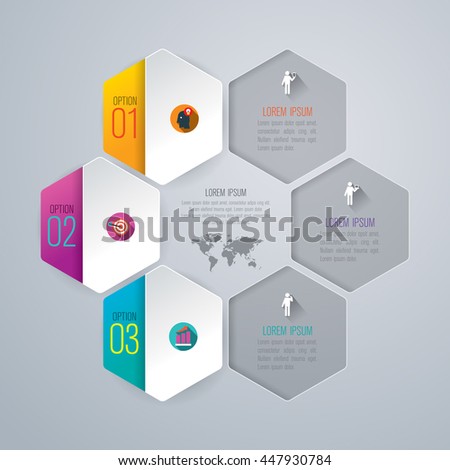 Infographic design vector and marketing icons can be used for workflow layout, diagram, annual report, web design. Business concept with 3 options, steps or processes.