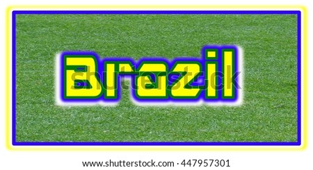 Brazil Word Clip Art