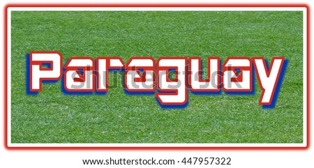 Paraguay Word Clip Art