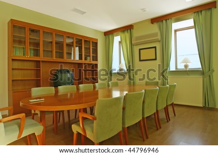 green meeting room