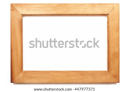 Picture frame of wood