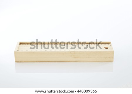 Wooden pencil box stack imag