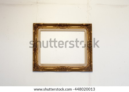 Old wood frame scratch