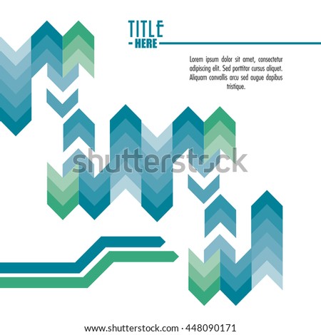 arrow icon. Cover background. Vector graphic