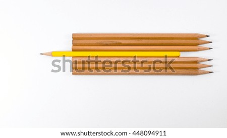 one of pencil difference form the other, opposite direction.