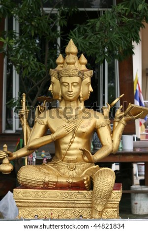 Buddhist statue, Bangkok, Thailand.
