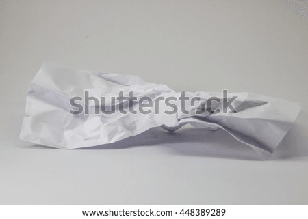 Crumpled paper. The design elements
