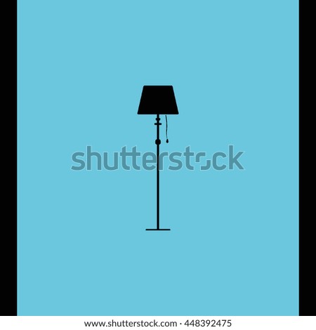 Illustration of floor lamp.