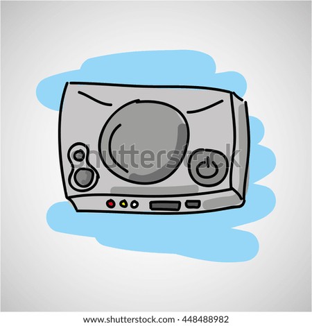 console with gamer play icon vector illustration