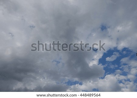 Clouds in the blue sky
