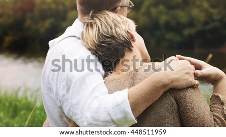 Couple Wife Husband Dating Relaxation Love Concept Royalty-Free Stock Photo #448511959